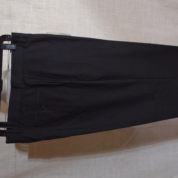 NWT Louis Raphael Super 150s charcoal herringbone pants - Picture 5 of 6